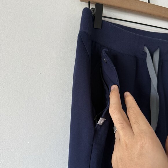 Womens FIGS Technical Collection Navy Blue Polyester Blend Scrub Pants Size S - Picture 14 of 16